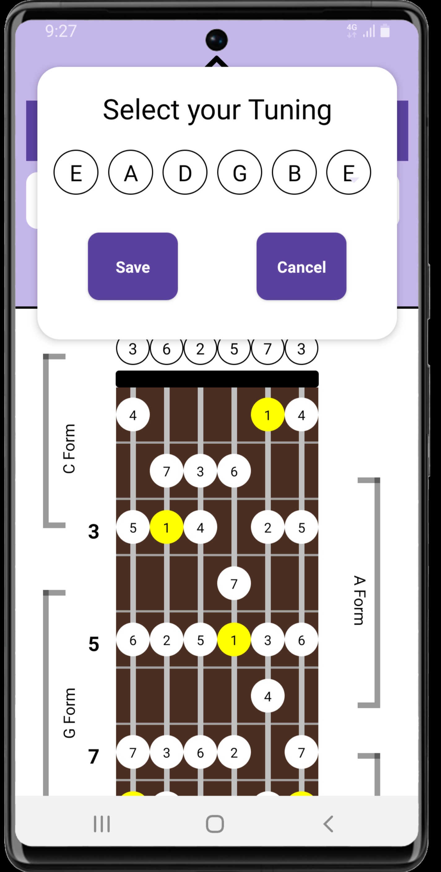 settings mockup