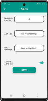alert mockup