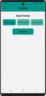 settings mockup